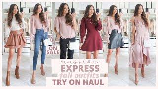 HUGE EXPRESS FALL TRY ON HAUL   The Cutest Fall Outfit Ideas from Casual to Dressy