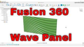 Fusion 360 - Wave wall decoration