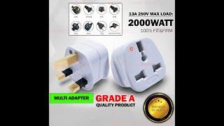 SUM Universal Adapter Adaptor China Plug 2 Pin to 3 Pin Plug converter Multi Plug Travel Adapter中国插头