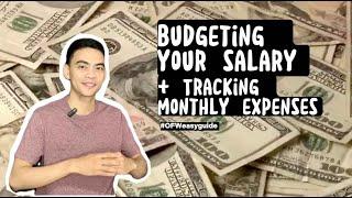 How to Budget your Monthly Salary + Excel Template for Tracking Monthly Expenses|OFW | Kheneth Avila