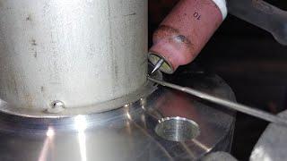 Another way to learn stainless pipe TIG welding to ANSI flange