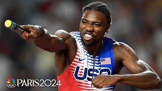 Noah Lyles anchors USA dream team to WORLD CHAMPIONSHIP in 4x100 'drag race' | NBCS