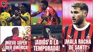 ADIOS Cambindo el GOLEADOR se Lesiona | America NUEVO Super Lider | Santi Gimenez en MALA Racha