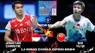 SEMI FINAL | Jonatan CHRISTIE (INA) vs SHI Yu Qi (CHN)[MS] LI-NING China Masters 2024 Badminton