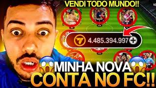 GANHEI 4 BILHÕES DE COINS!  COMPREI NOVA CONTA BUGADA & VENDI TODO MUNDO  - FC MOBILE 2024