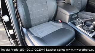 Toyota Prado 150 (2017,2018,2019,2020+) seat covers MW Brothers Leather series interior