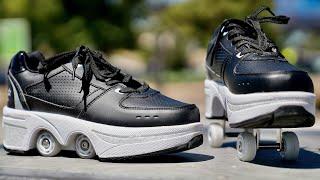 RETRACTABLE ROLLER SKATES?!