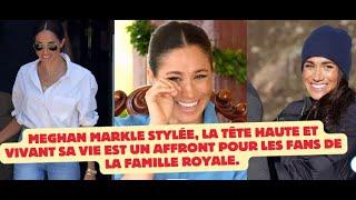 Meghan Markle la tête haute et vivant sa vie est un affront aux fans de la famille royale.