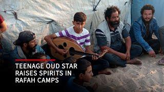 Teenage oud star raises spirits in Rafah camps