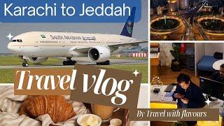 Travelling Vlog Karachi to Jeddah | Saudi Arabian Airlines Flight | Complete Review