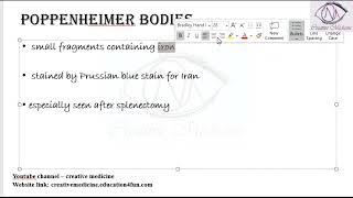 Lec 17  Pappenheimer Bodies || Hematology