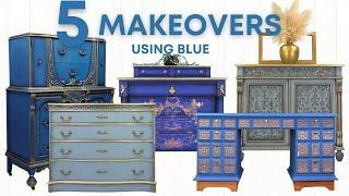 5 Incredible Furniture Flips Using the Color Blue