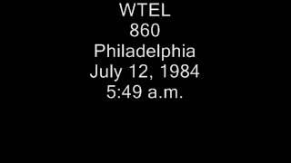 860 WTEL Philadelphia, Pa. sign-on