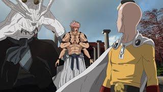 If Saitama Was In Jujutsu Kaisen  - Saitama vs true form sukuna vs Mahoraga Fan Animation