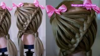 Детская причёска  БЫСТРО и ПРОСТО  Коса в школу Hair tutorial Trenza