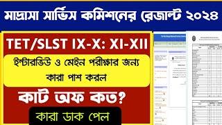 Madrasah Service Commission Result: madrasah slst result 2024: madrasah interview date