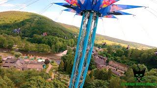 AWESOME "MEGA MINDY FLYER" POV ONRIDE @ PLOPSA COO ARDENNES (BELGIUM) 2024