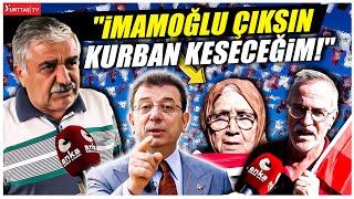 CHP Mitinginde halk isyanı! "İmamoğlu serbest bırakılsın kurban keseceğim"