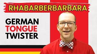 Learn German with the "Rhabarberbarbara" Tongue Twister with English Translation