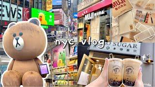 vlog #3: new york city | line friends, muji, good food