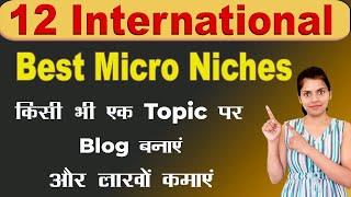 12 International Micro Niche Ideas 2023 | Micro Niche Blogging Ideas 