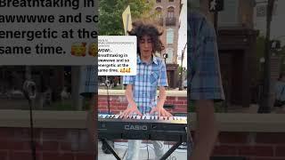 Street performance  #pianoprodigy #pianists #piano #gifted