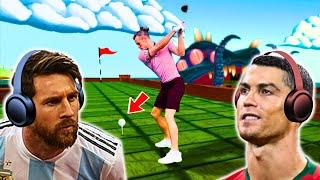Messi & Ronaldo play GOLF with BALE!