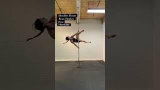 Advance Pole Dance Combo// Pole Fitness Tutorial #poledance #polefitness