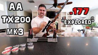 Air Arms TX 200 MK3 .177 Air Rifle (Review) + Accuracy Test! - FIXED Barrel Pellet Gun - Underlever!