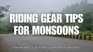 Riding Gear Guide for Riding in the Rain | Monsoon Riding Gear Tips