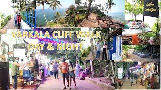 Varkala Cliff walk | Night View | Day view | Varkala beach view-Trivandrum/Kerala