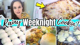 HOMEMADE YEAST ROLLS AND TOTSAGNA! | WEEKNIGHT DINNER COOK WITH ME