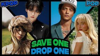 IMPOSSIBLE SAVE ONE DROP ONE (KPOP VS POP) | Visually Not Shy