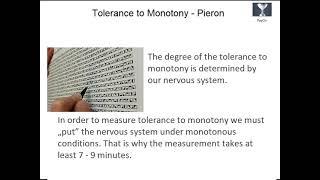 Tolerance to Monotony - PsyOn - Psychology at work