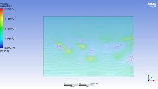 Animation of streamlines  - Unsteady Flow Passed a Square Tube