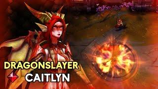 Dragonslayer Caitlyn League of Legends Custom Skin  Showcase