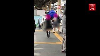 Video captures women chasing after groper