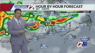 WPRI 12 Weather Forecast 6/21/24  Thunderstorms Saturday Afternoon