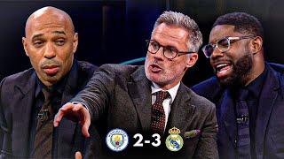 Manchester City vs Real Madrid 2-3 Thierry Henry, Carragher and Richards Reactions and Analysis