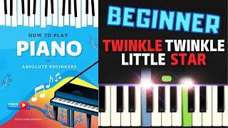 Twinkle Twinkle Little Star PIANO Tutorial Easy Sheet Music with Letters for Absolute Beginners SLOW