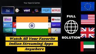 Watch hotstar, zee5, voot, sonyliv Anywhere In World