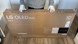 Unboxing NEW LG OLED EVO C3 48" | TV 2023