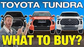 BATTLE OF THE TOYOTA TUNDRAS | 2023 SR5 vs. TRD Pro vs. Capstone | Which Tundra Is Right for You?