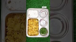 Desi Lunch Thali #shorts #lunch #kesariya #lunchthali #ytshorts #ashortaday #trending #viral #desi