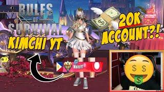 IPAPAGIVEAWAY KO ANG ACCOUNT NI MOIRAYT (WORTH 20K 'TO!!) | RULES OF SURVIVAL