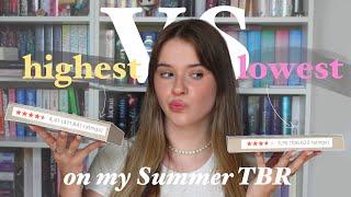 Reading the HIGHEST and LOWEST ranked book on my Goodreads Summer TBR  