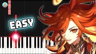 Genshin Impact Trailer - "Mavuika: Blazing Heart" - EASY Piano Tutorial & Sheet Music