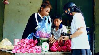 Mai and Binh harvested a bumper crop of dragon fruit and sold it all in one morning - Lý Mai Farmer