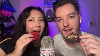 ASMR eating edible crystal candy (kohakutou) ft. @DidoASMR