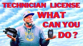 What can a beginner do with a Amateur Radio Technician license?